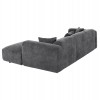 ΚΑΝΑΠΕΣ ΓΩΝΙΑ BRICKEN HM3275.04R ΑΝΘΡΑΚΙ ΥΦΑΣΜΑ 110-282x98-160x72Υεκ.