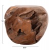 ΒΟΗΘΗΤΙΚΟ ΤΡΑΠΕΖΙ LOGGY HM18295 ΞΥΛΟ TEAK--ΦΥΣΙΚΟ 50x50x50Υεκ.