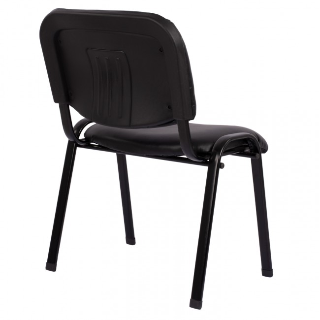 ΚΑΡΕΚΛΑ JANISHA HM1010.01 ΜΕ ΔΕΡΜΑΤΙΝΗ PU ΜΑΥΡΟ 553,5x59x77 εκ.