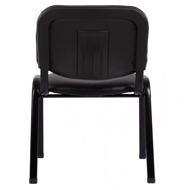 ΚΑΡΕΚΛΑ JANISHA HM1010.01 ΜΕ ΔΕΡΜΑΤΙΝΗ PU ΜΑΥΡΟ 553,5x59x77 εκ.
