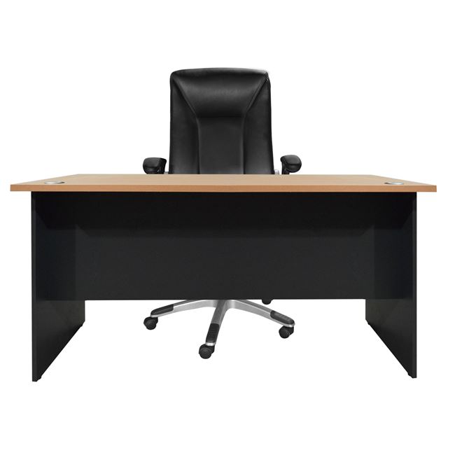 ΓΡΑΦΕΙΟ ΕΠΑΓΓΕΛΜΑΤΙΚΟ SIENNA 120x70x75Y-- HM2015.01 ΓΚΡΙ-ΟΞΙΑ