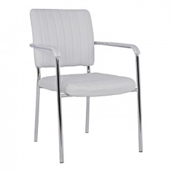 ΚΑΡΕΚΛΑ QUESTA ΜΕ ΜΠΡΑΤΣΑ HM1070.02 ΛΕΥΚΗ 56,5x59x85 cm