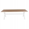 ΤΡΑΠΕΖΙ ΑΛΟΥΜΙΝΙΟΥ ΟΡΘΟΓΩΝΙΟ TAWNEE HM6039.02 ΛΕΥΚΟ-POLYWOOD ΦΥΣΙΚΟ 219,5x89,5x73Υ