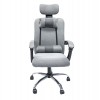 ΚΑΡΕΚΛΑ ΓΡΑΦΕΙΟΥ CRONER HM1196.02 ΓΚΡΙ MESH-ΜΕΤΑΛ.ΒΑΣΗ-NYLON ΣΚΕΛΕΤΟΣ 58x67x124Υεκ.