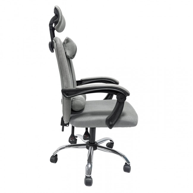 ΚΑΡΕΚΛΑ ΓΡΑΦΕΙΟΥ CRONER HM1196.02 ΓΚΡΙ MESH-ΜΕΤΑΛ.ΒΑΣΗ-NYLON ΣΚΕΛΕΤΟΣ 58x67x124Υεκ.