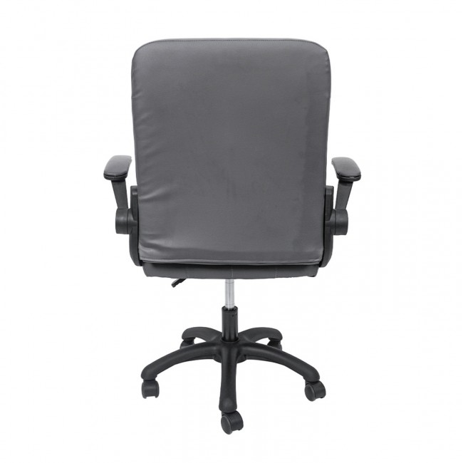 ΚΑΡΕΚΛΑ ΓΡΑΦΕΙΟΥ PORTIMA HM1197.03 ΓΚΡΙ PVC-ΜΑΥΡΟΣ NYLON ΣΚΕΛΕΤΟΣ & ΒΑΣΗ 66.5x60x97Υεκ