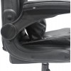 ΚΑΡΕΚΛΑ ΓΡΑΦΕΙΟΥ CANAN HM1201 ΜΑΥΡO PVC-ΜΑΥΡΟ NYLON-ΒΑΣΗ ΧΡΩΜΙΟΥ 66x61x105Υεκ.