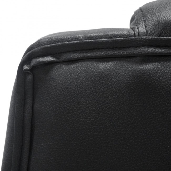 ΚΑΡΕΚΛΑ ΓΡΑΦΕΙΟΥ CANAN HM1201 ΜΑΥΡO PVC-ΜΑΥΡΟ NYLON-ΒΑΣΗ ΧΡΩΜΙΟΥ 66x61x105Υεκ.