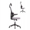 ΚΑΡΕΚΛΑ ΓΡΑΦΕΙΟΥ BASTON HM18236.02 ΓΚΡΙ MESH & ΜΑΥΡΟ PP ΣΚΕΛΕΤΟΣ 64x60x127Υεκ.