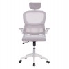 ΚΑΡΕΚΛΑ ΓΡΑΦΕΙΟΥ BASTON HM18236.03 ΓΚΡΙ MESH & ΛΕΥΚΟΣ PP ΣΚΕΛΕΤΟΣ 64x60x127Υεκ.