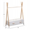 ΚΡΕΜΑΣΤΡΑ ΜΕ ΣΥΡΤΑΡΙΑ ΠΑΙΔΙΚH PASCHAL HM2491.03 ΜΕΛΑΜΙΝΗ-ΞΥΛΟ ΠΕΥΚΟΥ 80x40x130Υεκ