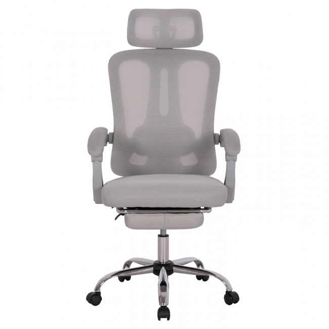 ΚΑΡΕΚΛΑ ΓΡΑΦΕΙΟΥ BARNET HM18258.02 ΓΚΡΙ MESH-ΓΚΡΙ ΣΚΕΛΕΤΟΣ NYLON 61x62x123Υ