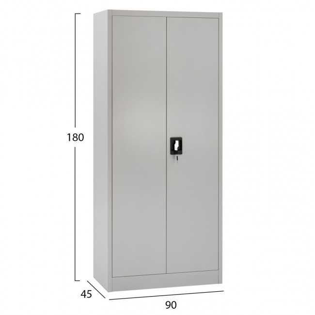ΝΤΟΥΛΑΠΑ ΜΕΤΑΛΛΙΚΗ CLOD HM5961.11 2ΦΥΛΛΗ ΜΕ ΧΩΡΙΣΜΑ ΑΝΟΙΧΤΟ ΓΚΡΙ 90Χ40Χ180Yεκ.