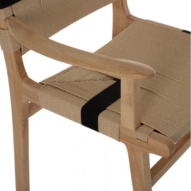 ΠΟΛΥΘΡΟΝΑ BAND RUBBERWOOD ΚΑΙ ΣΧΟΙΝΙ 62,5x60x88Yεκ.HM9324.01