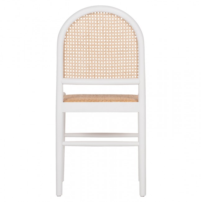 ΚΑΡΕΚΛΑ ΑΠΟ ΟΞΙΑ ΣΕ ΛΕΥΚΟ-RATTAN ΜΠΕΖ HM9407.03 43x50x87Yεκ.