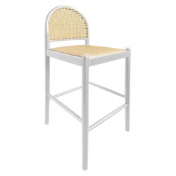 ΣΚΑΜΠΟ ΑΠΟ ΟΞΙΑ-RATTAN ΑΨΙΔΑ ΠΛΑΤΗ ΛΕΥΚΟ HM9408.03 47x46x100 εκ.