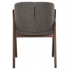 ΚΑΡΕΚΛΑ HANA HM9746.01 RUBBERWOOD ΣΕ ΜΑΥΡΟ ΧΡΩΜΑ-ΜΠΕΖ ΥΦΑΣΜΑ 55x60x84Yεκ.