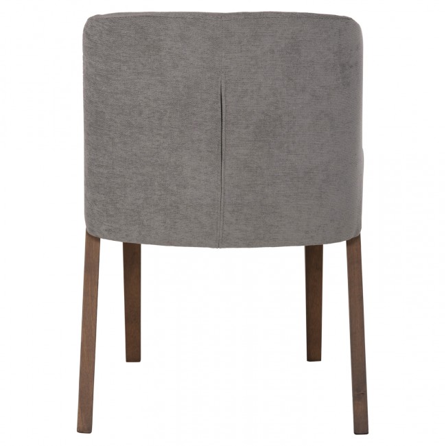ΚΑΡΕΚΛΑ RADDER HM9749 RUBBERWOOD ΣΕ ΚΑΡΥΔΙ-ΓΚΡΙ ΥΦΑΣΜΑ 50x53x77Υεκ.