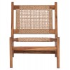 ΚΑΡΕΚΛΑ LOUNGE LUKILLA HM9913 ΞΥΛΟ TEAK ΣΕ ΦΥΣΙΚΟ--ΣΥΝΘ.ΣΧΟΙΝΙ ΜΠΕΖ 55,5x74x65Υεκ.
