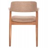 ΠΟΛΥΘΡΟΝΑ JAMES HM18259 TEAK WOOD ΜΕ ΣΑΜΠΑΝΙ ΥΦΑΣΜΑ 57x52x76Υεκ.
