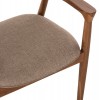 ΠΟΛΥΘΡΟΝΑ JAMES HM18259 TEAK WOOD ΜΕ ΣΑΜΠΑΝΙ ΥΦΑΣΜΑ 57x52x76Υεκ.