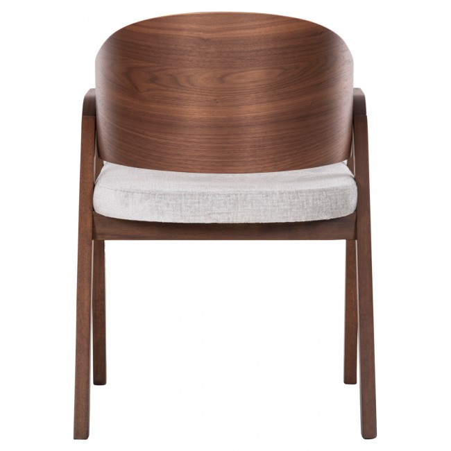 ΚΑΡΕΚΛΑ NERO HM9972 RUBBERWOOD ΣΕ ΚΑΡΥΔΙ-ΓΚΡΙ ΥΦΑΣΜΑ ΚΑΘΙΣΜΑ 56x56x78Yεκ.