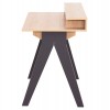 ΓΡΑΦΕΙΟ REXIN HM18290 ΜΕΛΑΜΙΝΗ ΣΕ SONAMA-ΓΚΡΙ 120x19-59x75-85,5ΥΥεκ.