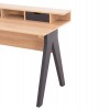 ΓΡΑΦΕΙΟ REXIN HM18290 ΜΕΛΑΜΙΝΗ ΣΕ SONAMA-ΓΚΡΙ 120x19-59x75-85,5ΥΥεκ.