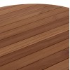 TΡΑΠΕΖΙ ΤΡΑΠΕΖΑΡΙΑΣ ΣΤΡΟΓΓΥΛΟ DANTE HM6379 ΞΥΛΟ TEAK Φ80x75Υεκ.