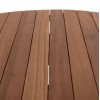 TΡΑΠΕΖΙ ΤΡΑΠΕΖΑΡΙΑΣ ΣΤΡΟΓΓΥΛΟ DANTE HM6379 ΞΥΛΟ TEAK Φ80x75Υεκ.