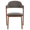 ΚΑΡΕΚΛΑ RIDER HM9734.01 RUBBERWOOD ΣΕ ΚΑΡΥΔΙ-ΥΦΑΣΜΑ ΓΚΡΙ 59x59x83Yεκ.
