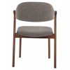 ΚΑΡΕΚΛΑ RIDER HM9734.01 RUBBERWOOD ΣΕ ΚΑΡΥΔΙ-ΥΦΑΣΜΑ ΓΚΡΙ 59x59x83Yεκ.