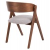 ΚΑΡΕΚΛΑ NEKKER HM9739.01 RUBBERWOOD ΣΕ ΚΑΡΥΔΙ-ΜΠΕΖ ΥΦΑΣΜΑ ΚΑΘΙΣΜΑ 56x55x78Yεκ.