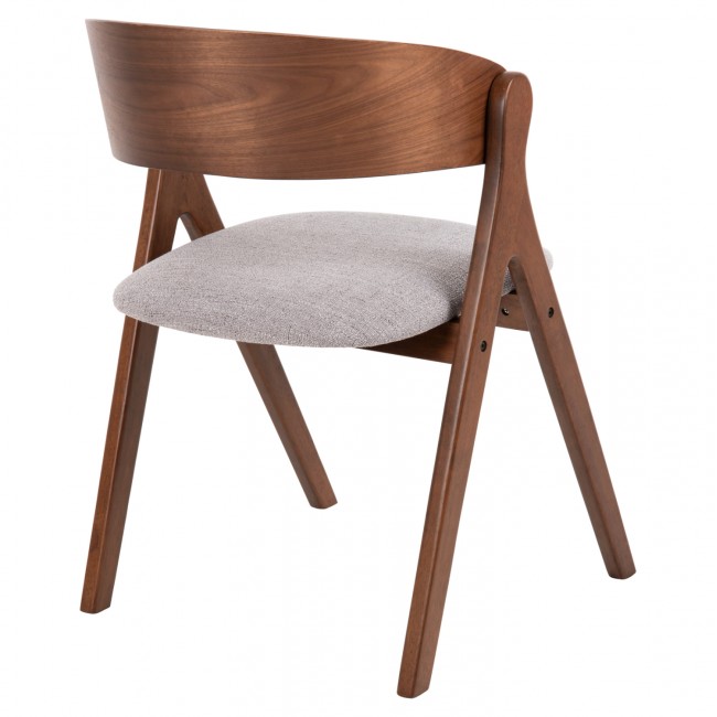 ΚΑΡΕΚΛΑ NEKKER HM9739.01 RUBBERWOOD ΣΕ ΚΑΡΥΔΙ-ΜΠΕΖ ΥΦΑΣΜΑ ΚΑΘΙΣΜΑ 56x55x78Yεκ.