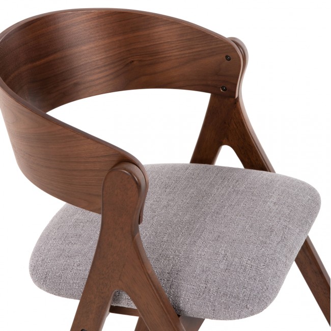 ΚΑΡΕΚΛΑ NEKKER HM9739.01 RUBBERWOOD ΣΕ ΚΑΡΥΔΙ-ΜΠΕΖ ΥΦΑΣΜΑ ΚΑΘΙΣΜΑ 56x55x78Yεκ.