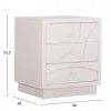 ΚΟΜΟΔΙΝΟ ΣΕΙΡΑ SANTORINI HM18047 MDF ΣΕ ΥΠΟΛΕΥΚΟ ΧΡΩΜΑ-3 ΣΥΡΤΑΡIA 48x38x55,5Υεκ.