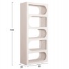 ΒΙΒΛΙΟΘΗΚΗ ΣΕΙΡΑ SANTORINI HM18062 MDF ΣΕ ΥΠΟΛΕΥΚΟ ΧΡΩΜΑ 80x38x180Yεκ.
