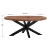 ΤΡΑΠΕΖΙ OVAL 6εκ.ΠΑΧΟΣ ΑΠΟ ΜΑΣΙΦ ΞΥΛΟ MANGO 210Χ100Χ78Υεκ. HM8483