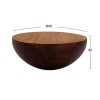 ΔΙΑΚΟΣΜΗΤΙΚΟ ΤΡΑΠΕΖΙ ΣΑΛΟΝΙΟΥ BOWL Φ90X40Yεκ. RUSTY ΜΕ ΞΥΛΟ ΑΚΑΚΙΑΣ HM8717.02