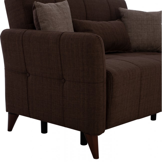 ΚΑΝΑΠΕΣ 2ΘΕΣΙΟΣ GALILEO HM3189.02 ΚΑΦΕ 150x95.5x88 εκ.