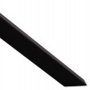 ΤΡΑΠΕΖΙ ΤΡΑΠΕΖΑΡΙΑΣ ΣΤΡΟΓΓΥΛΟ SYNTEC HM9309.01 SINTERED STONE ΜΑΥΡΟ ΜΕΤΑΛΛΙΚΑ ΠΟΔΙΑ Φ115x75Y εκ.