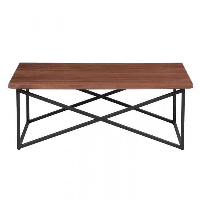 ΤΡΑΠΕΖΙ ΣΑΛΟΝΙΟΥ HM9469.02 MDF ΜΕ ΚΑΠΛΑΜΑ ΑΠΟ ΞΥΛΟ ΦΡΑΞΟΥ 120x60x45,5Yεκ.