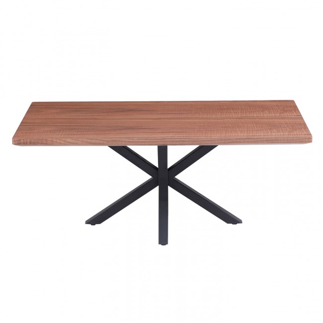 ΤΡΑΠΕΖΙ ΣΑΛΟΝΙΟΥ HM9470.02 MDF ΜΕ ΚΑΠΛΑΜΑ ΞΥΛΟΥ ΚΑΡΥΔΙΑΣ 120x60x45,5Υεκ.