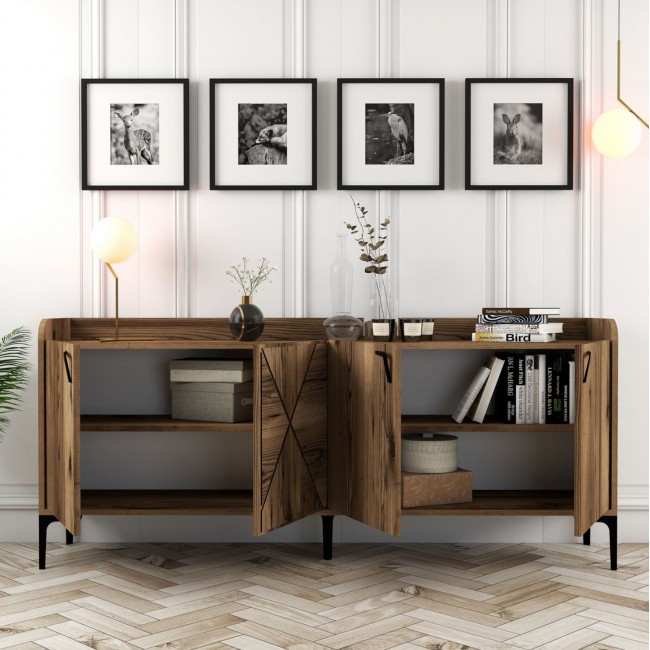 ΜΠΟΥΦΕΣ ΜΕΛΑΜΙΝΗΣ ΚΑΡΥΔΙ HM9433.04  180x35x78Υ εκ.