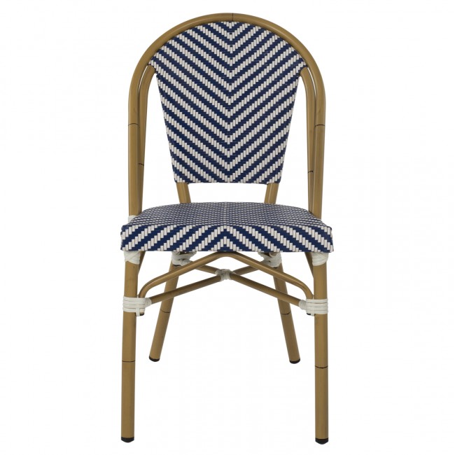 ΚΑΡΕΚΛΑ BAMBOO LOOK ΜΠΛΕ-ΛΕΥΚΟ HM5860.02 46x56x88Y εκ.