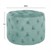 ΣΚΑΜΠΟ KASSIE ΦΥΣΤΙΚΙ ΒΕΛΟΥΔΟ ΤΥΠΟΥ CHESTERFIELD HM8406.07 Φ60X43Υ εκ.