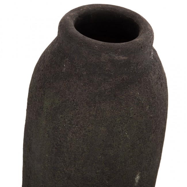 ΔΙΑΚΟΣΜΗΤΙΚA ΒΑΖA ΑΠΟ TERRACOTTA ΑΝΘΡΑΚΙ HM7711.11 Φ12Χ22Υ εκ