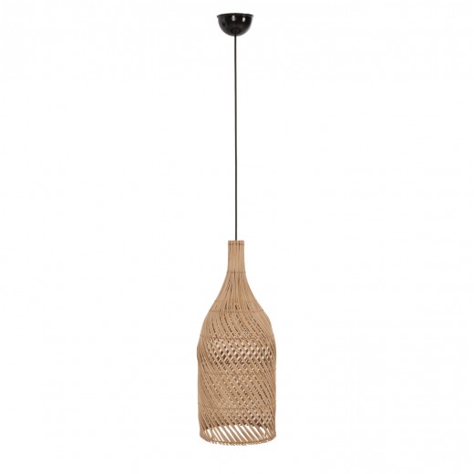 ΦΩΤΙΣΤΙΚΟ ΟΡΟΦΗΣ CARBOY HM7884 ΚΡΕΜΑΣΤΟ ΑΠΟ RATTAN ΣΕ ΦΥΣΙΚΟ ΧΡΩΜΑ Φ28x163,5Yεκ.