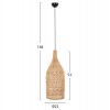 ΦΩΤΙΣΤΙΚΟ ΟΡΟΦΗΣ THEON HM7888 ΚΡΕΜΑΣΤΟ ΑΠΟ RATTAN ΣΕ ΦΥΣΙΚΟ ΧΡΩΜΑ Φ22x148Υ εκ.