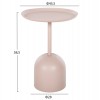 ΤΡΑΠΕΖΙ ΒΟΗΘΗΤΙΚΟ ΣΤΡΟΓΓΥΛΟ DELBEL HM4265.10 ΜΕΤΑΛΛΟ ΣΕ ΕΚΡΟΥ Φ45,5x58,5 εκ.